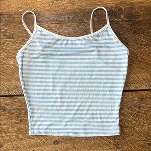 SHEIN Light Blue and White Striped Camisole